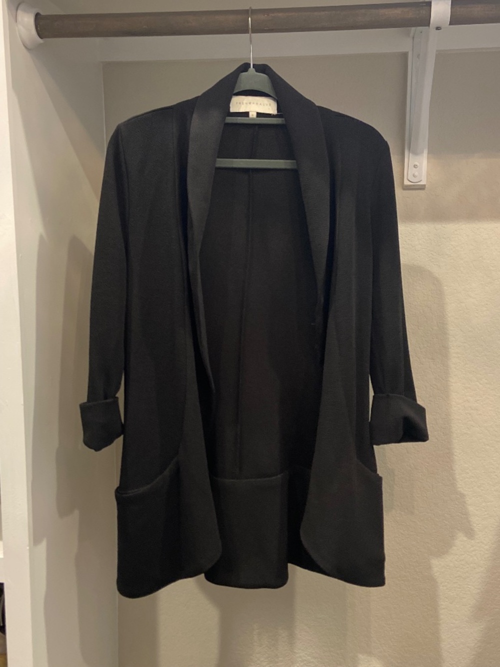 French Mauve Melanie Knit Jacket - Black Size S